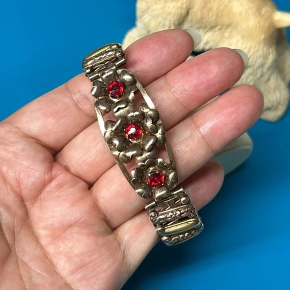 🖤LUSTERN 12K gold on Sterling silver Expansion bracelet